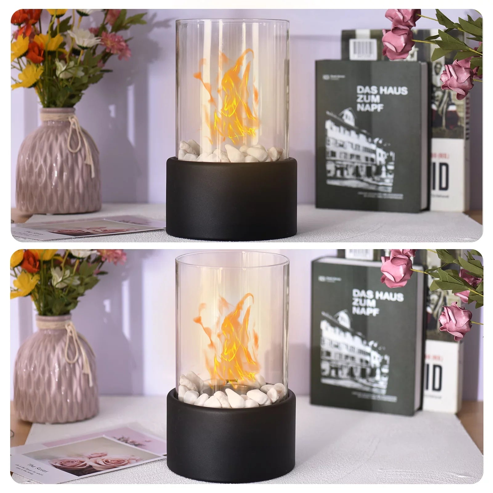 Goolrc Bioethanol Fire Pit Sizemokeless Indoor Decor Heating Furnace