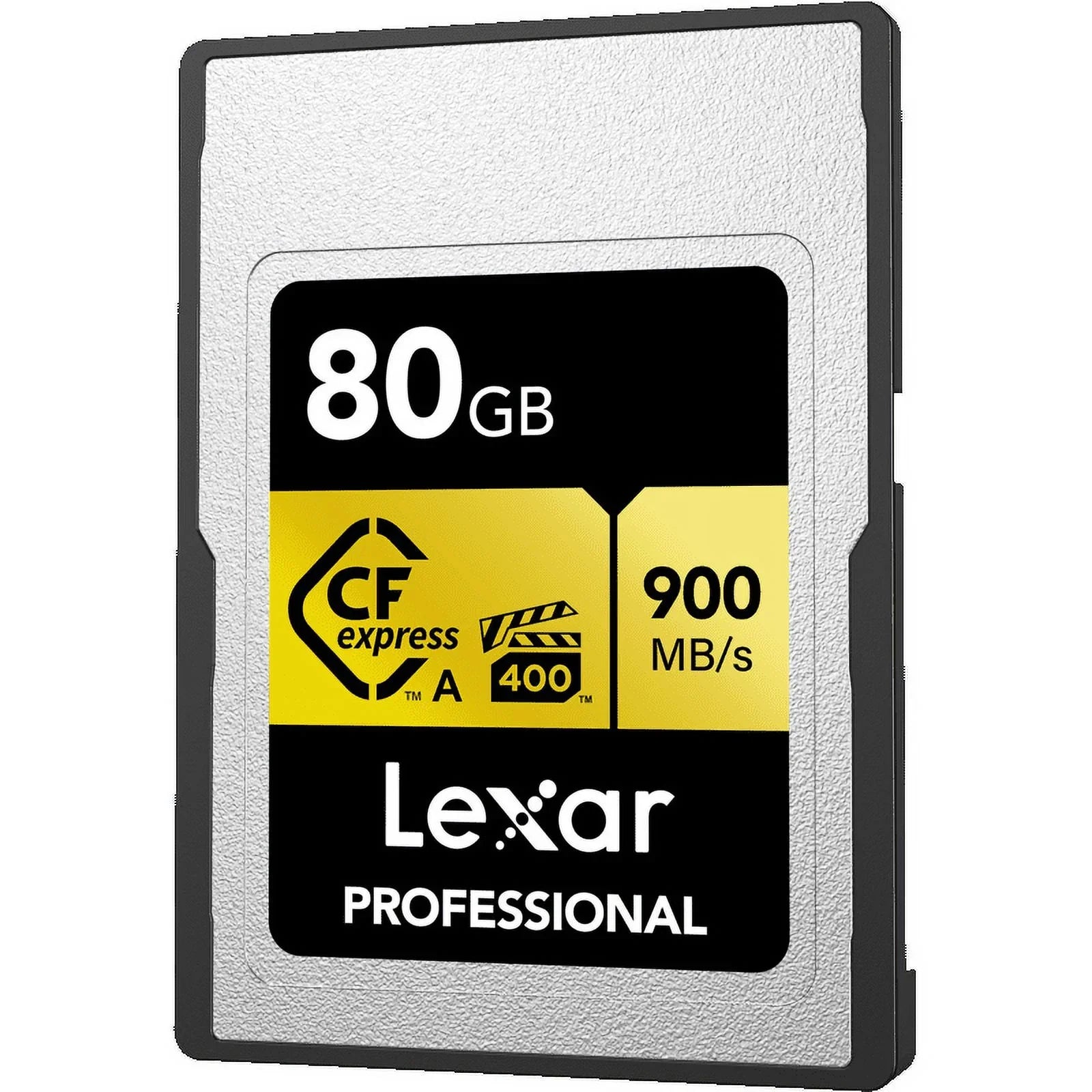 Lexar CFexpress Type A Pro Gold R900/W800 Memory Card, 80GB Bundle with Card Reader