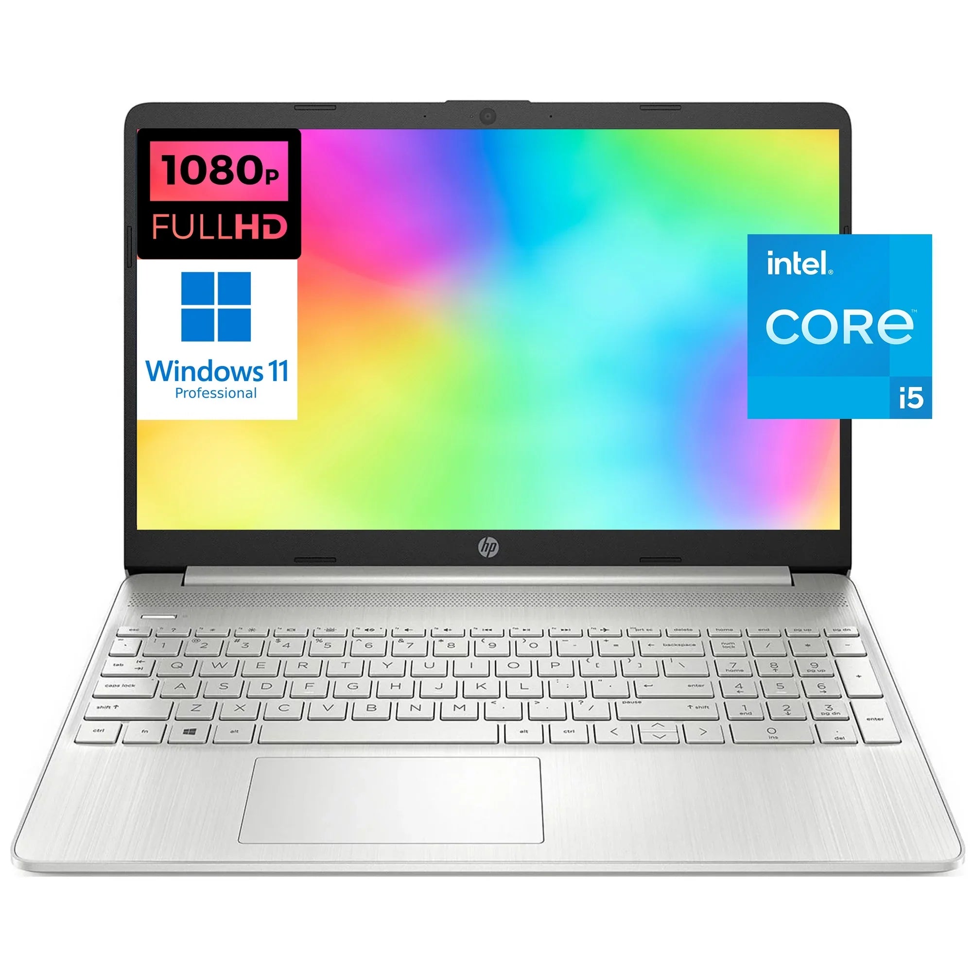 HP 15 15.6" FHD [Windows 11 Pro] Business Laptop Computer, Intel 4-core i5-1135G7 (Beats i7-1065G7), 16GB RAM, 512GB PCIe SizeSizeD, Iris Xe Graphic, Numeric Keypad, Wi-Fi 6, BT 4.2, w/Accessories