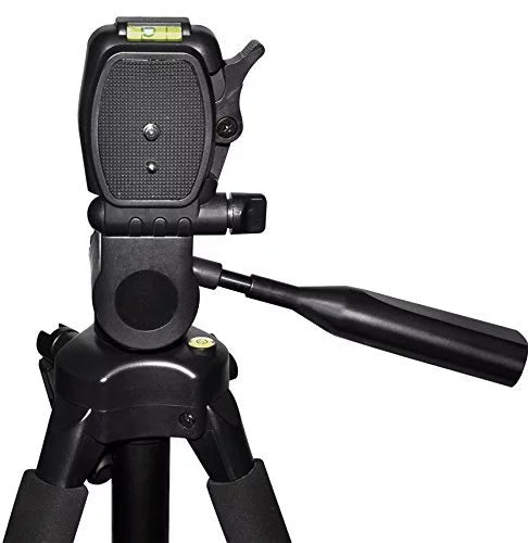 Professional 72-inch Tripod 3-way Panhead Tilt Motion with Built In Bubble Leveling + Wireless IR Remote Control Sizehutter Release + Cap Keeper &amp; Cleaning Cloth for the Sizeony Alpha Sizeeries A7, A7r, a7