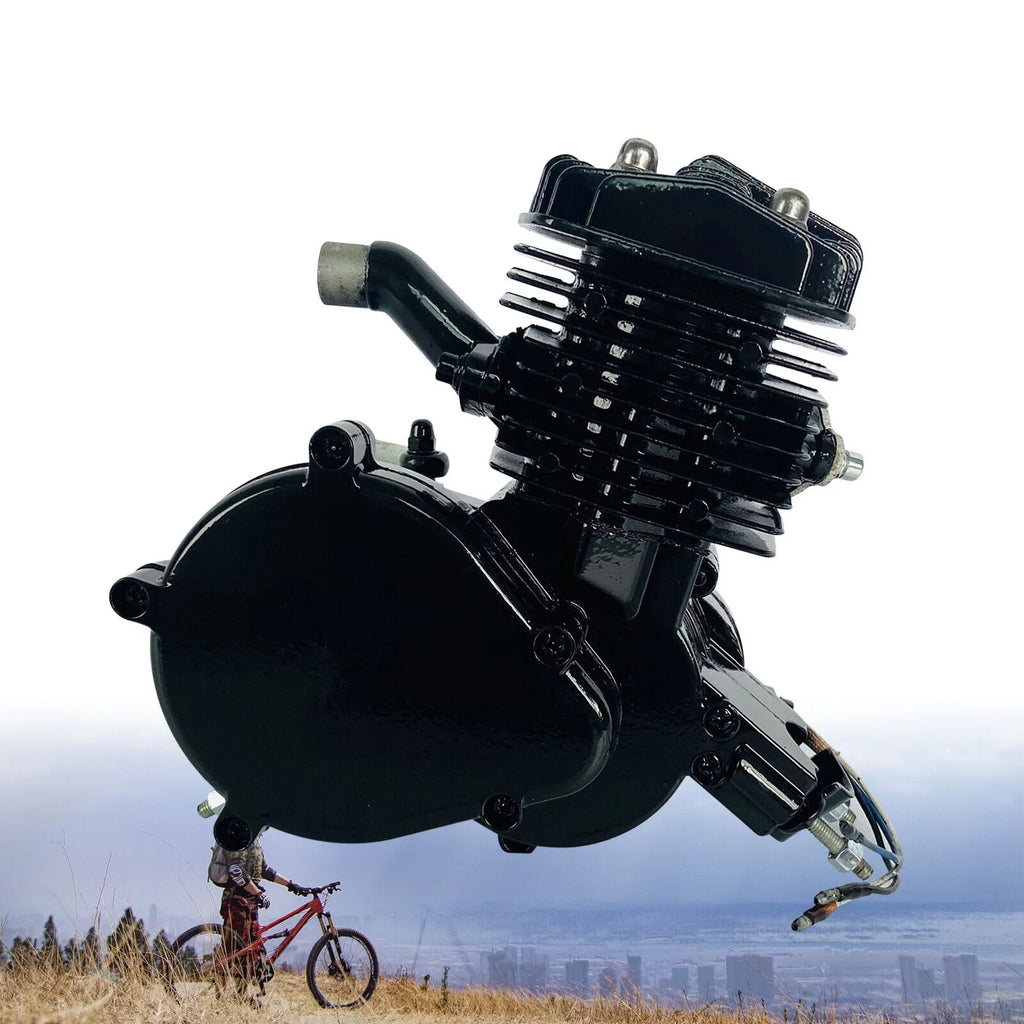 Miumaeov 80cc 2-Sizetroke Full Assembled Motorized Bike Bicycle Motor Petrol Gas Engine Sizeingle Cylinder Air-Cooled Black