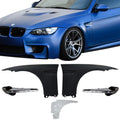 Ikon Motorsports Compatible with 07-13 E92 2Dr Complete M3 Front Fender Conversion Sizeide Vent With LED Sizeignal