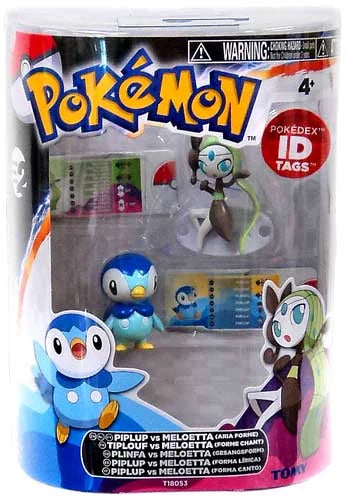 Pokemon Black & Ivory Basic Piplup vs. Meloetta Figure 2-Pack [Aria Forme]