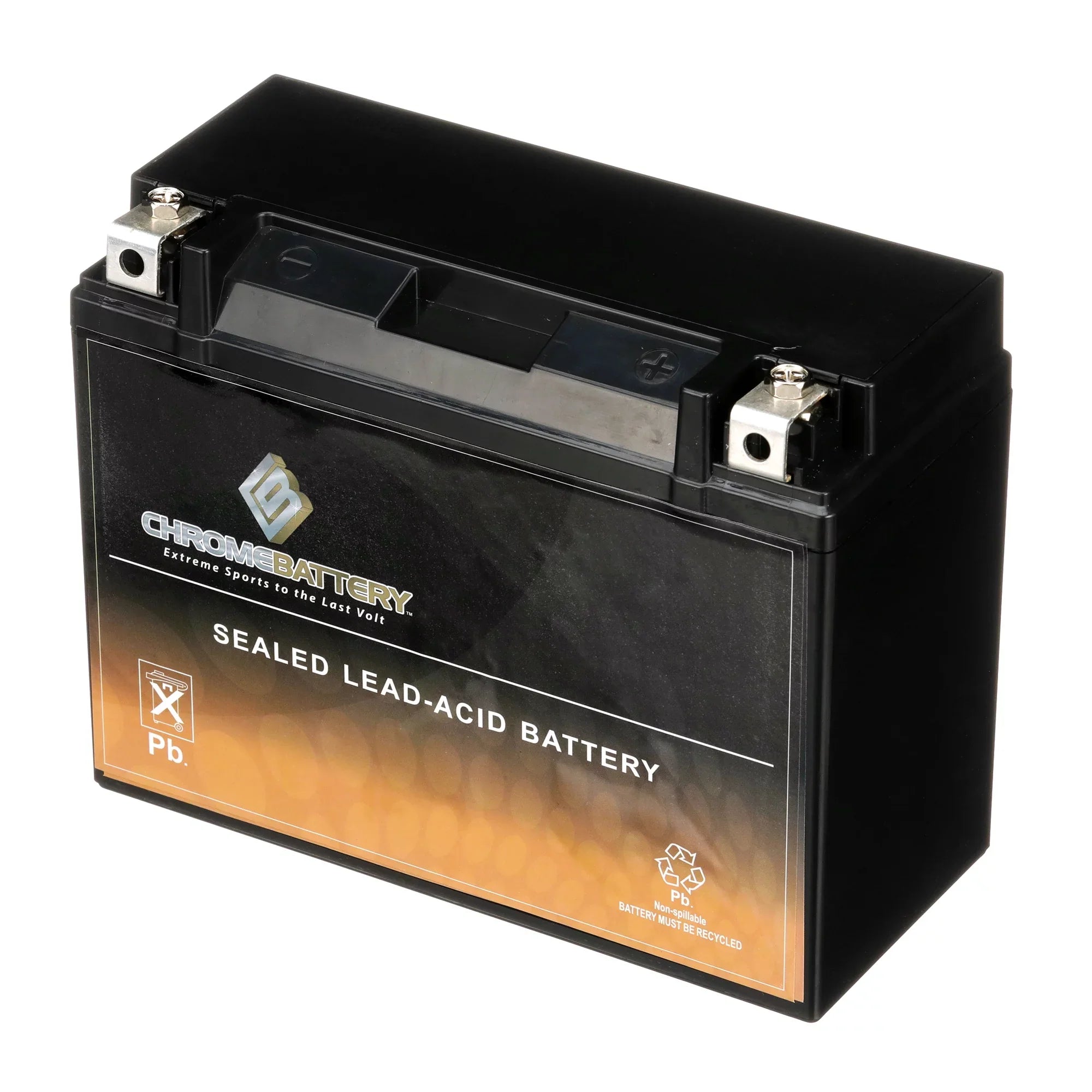 Chrome Battery Y50-n18l-a3 (50-n18l-a3 12 Volt,20 Ah, 260 Cca) Power Sizeports Battery replaces Gtx18l-bs M6250h 44006