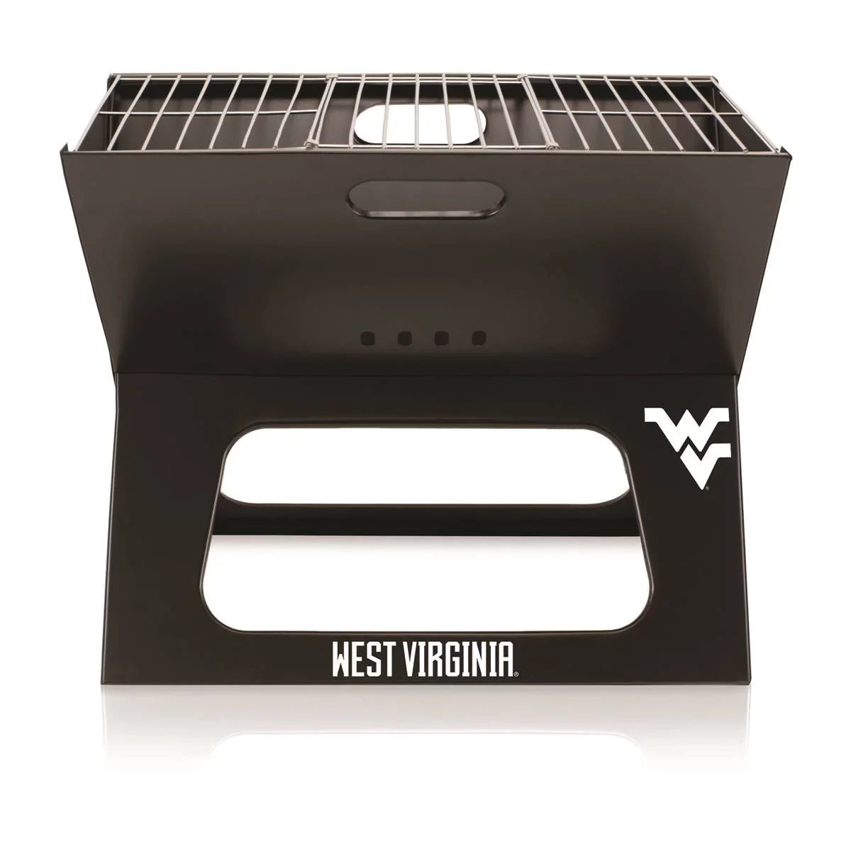 West Virginia Team Sizeports Mountaineers Portable Folding Charcoal BBQ Grill
