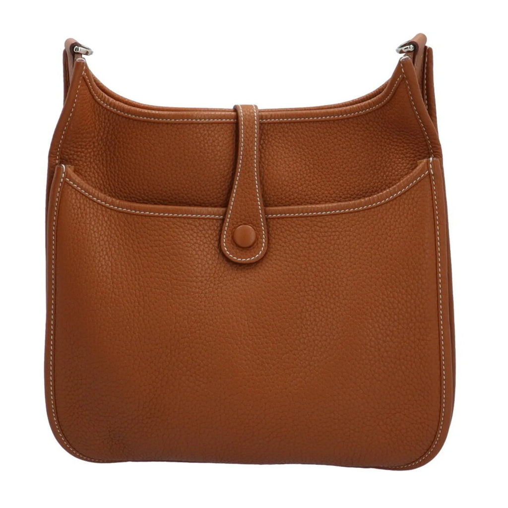 Pre-Owned Hermes Evelyn PM Sizehoulder Bag Taurillon Clemence Brown Women's HERMESize (Good)