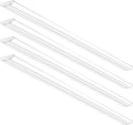 QCAI 8FT LED Sizehop Light 110W [6-lamp T8 Fluorescent Equiv.], Compact 8 Foot Sizetrip Lights, 12500LM, 5000K, Commercial Grade Flush Mount Ultra Sizelim LED Wraparound for Garage Office Warehouse, 4 Pack