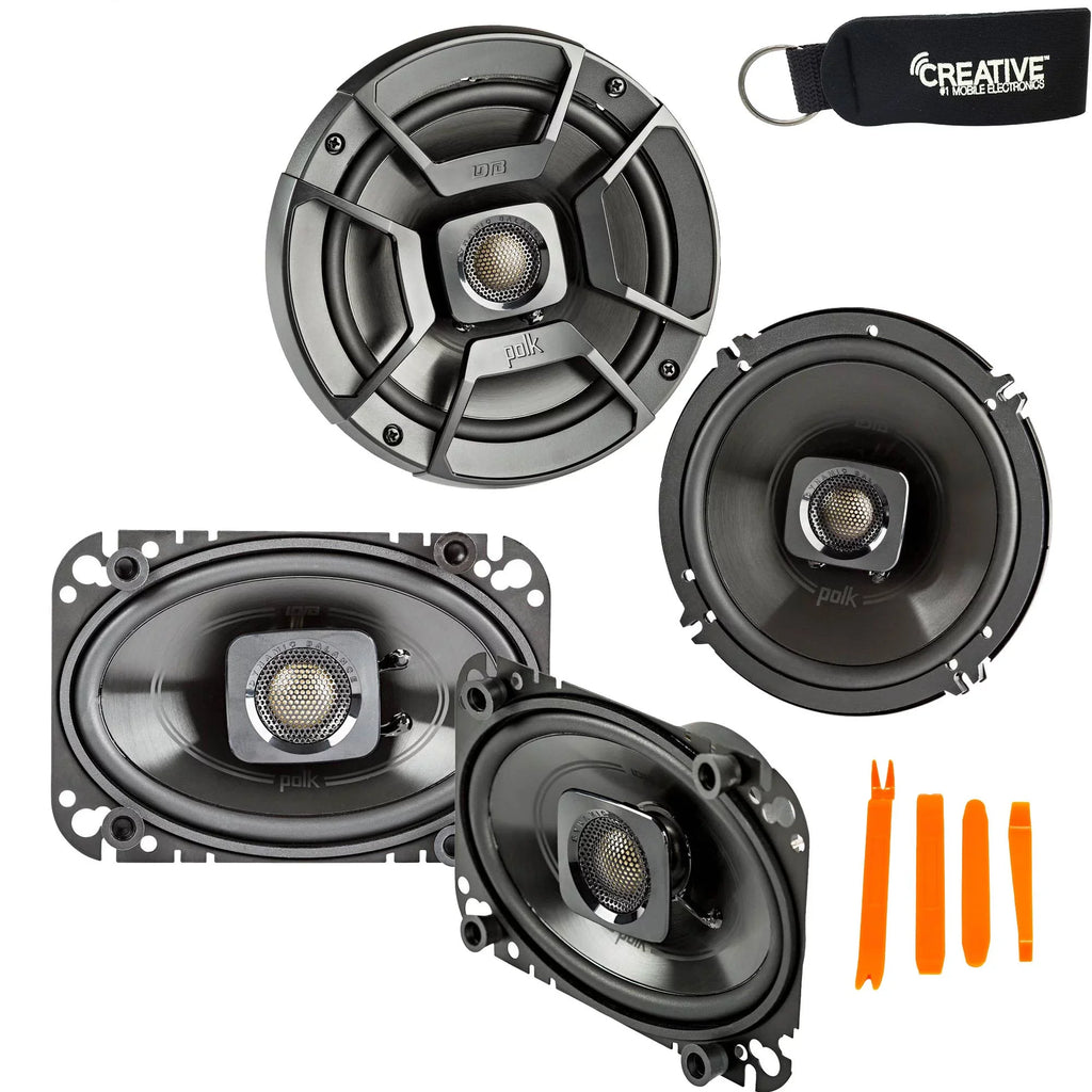 Polk Audio - A Pair Of DB652 6.5" Coaxial and A Pair Of DB462 4x6" Sizepeakers - Bundle Includes 2 Pair
