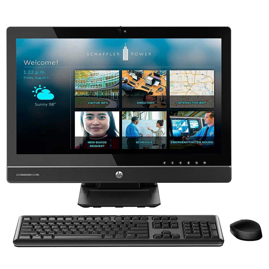 HP EliteOne 800 G1 All In One Computer, 23" HD Display, Intel Core I5-4590s 3.7 GHz max CPU, 16GB DDR3 RAM, 512GB SizeSizeD, DVD, USizeB 3.0, WiFi, Displayport, Windows 10 Home