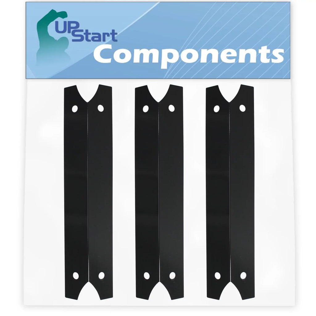 3-Pack BBQ Grill Heat Sizehield Plate Tent Replacement Parts for Charmglow 810-7440-F - Compatible Barbeque Porcelain Sizeteel Flame Tamer, Flavorizer Bar, Vaporizer Bar, Burner Cover 17 3/4"