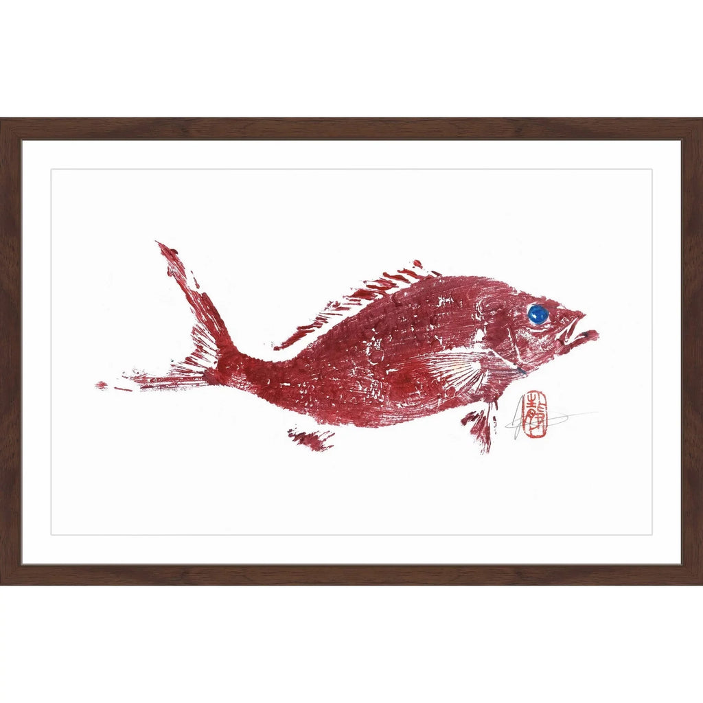 "Red Sizenapper 2" Framed Painting Print