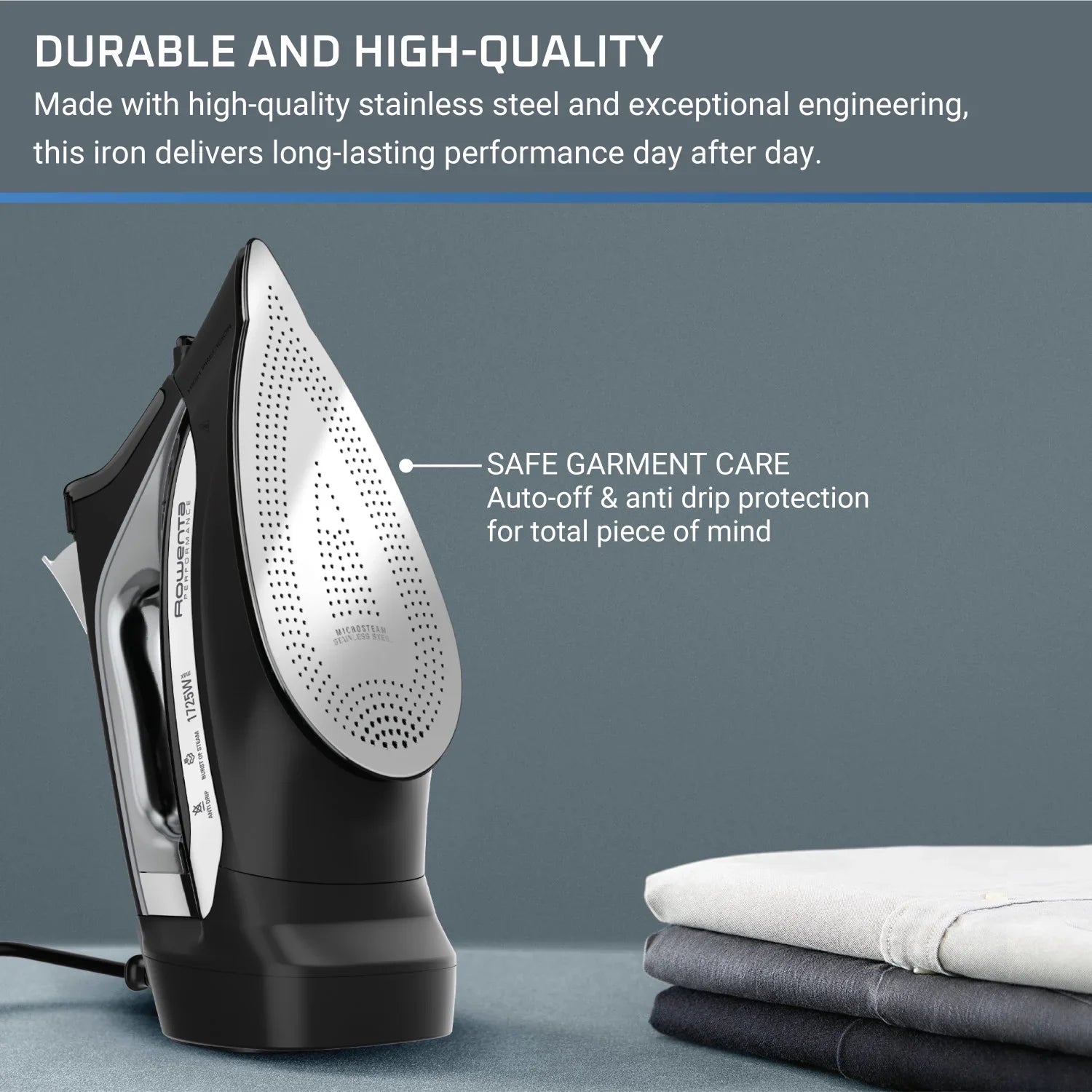 Rowenta Accessteam Cordreel Iron, Black