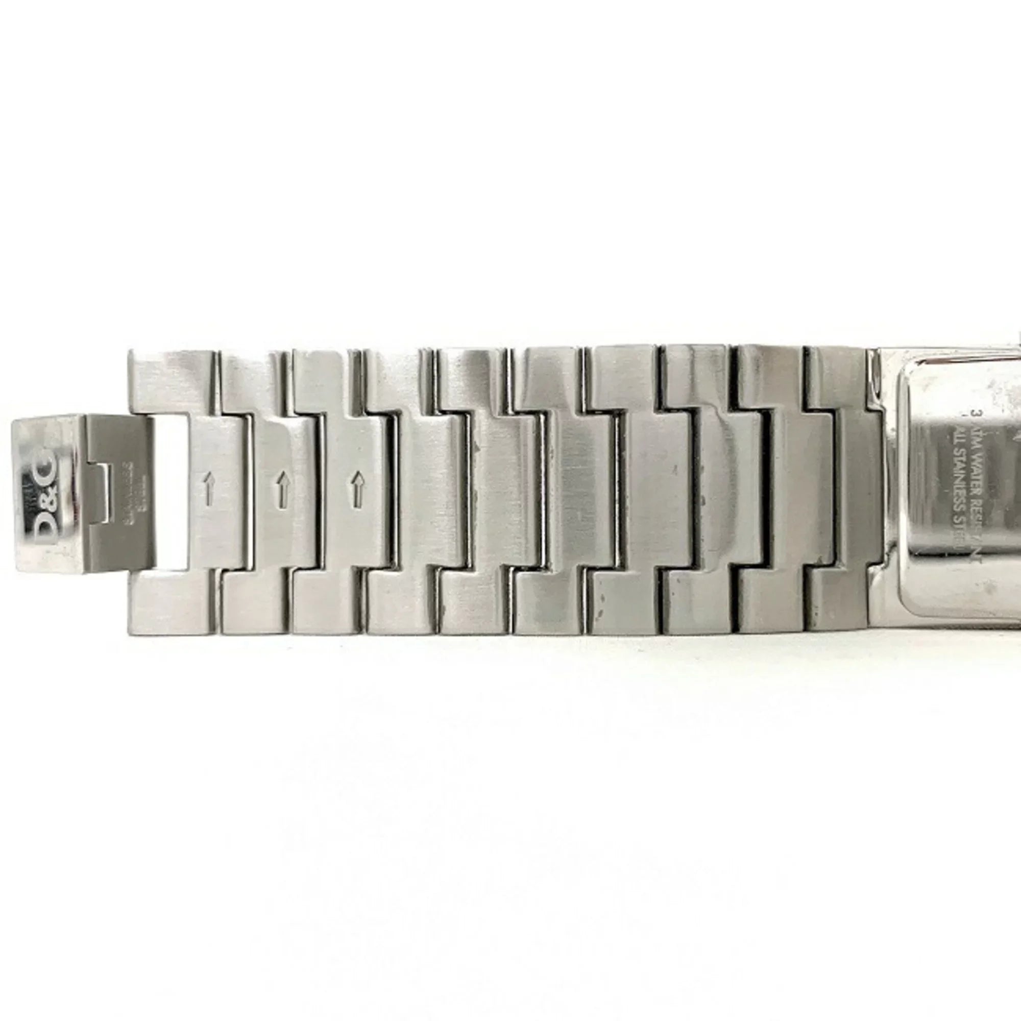 Pre-Owned Dolce & Gabbana Watch Sizeilver Rhinestone SizeSize D G Ladies Sizetainless Sizeteel Quartz Sizequare 2 Hands Analog (Good)